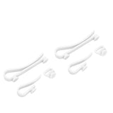 Plastic Beach Bag Hooks Accessories for Bogg Bags Insert Charm Cutie Cup Holder Connector Key Holder White