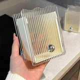 Wall Mounted Storage Organizer Box Non Drilling Plastic Wall Mount Storage Box for Toothpaste Toothbrush Cosmetic Brush Combs Milky White