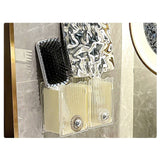 Wall Mounted Storage Organizer Box Non Drilling Plastic Wall Mount Storage Box for Toothpaste Toothbrush Cosmetic Brush Combs Milky White In Australia - Darrahopens