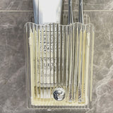 Wall Mounted Storage Organizer Box Non Drilling Plastic Wall Mount Storage Box for Toothpaste Toothbrush Cosmetic Brush Combs Milky White In Australia - Darrahopens