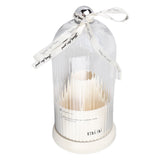 Makeup Brush Storage Holder 360 Degree Rotatable Makeup Organizer Dustproof Waterproof Holder for Lipstick Cosmetic Milky White