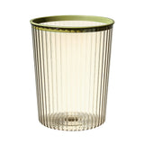 Transparent Garbage Bin with Top Ring Easy Attached Lid Free Large Capacity Trash Bin Can for Household Green In Australia - Darrahopens