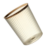 Transparent Garbage Bin with Top Ring Easy Attached Lid Free Large Capacity Trash Bin Can for Household Coffee Color In Australia - Darrahopens