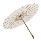 Kids Paper Parasol Bamboo and Paper Chinese Style Elegant White DIY Paper Umbrellas for Decoration 83cm/32.7in In Australia - Darrahopens