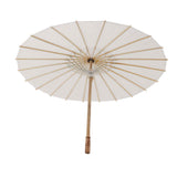 Kids Paper Parasol Bamboo and Paper Chinese Style Elegant White DIY Paper Umbrellas for Decoration 83cm/32.7in In Australia - Darrahopens