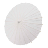 Kids Paper Parasol Bamboo and Paper Chinese Style Elegant White DIY Paper Umbrellas for Decoration 58cm/22.8in In Australia - Darrahopens
