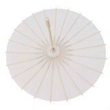 Kids Paper Parasol Bamboo and Paper Chinese Style Elegant White DIY Paper Umbrellas for Decoration 58cm/22.8in In Australia - Darrahopens