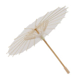 Kids Paper Parasol Bamboo and Paper Chinese Style Elegant White DIY Paper Umbrellas for Decoration 28cm/11in In Australia - Darrahopens