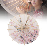 Chinese Oiled Paper Umbrella Handmade Paper Umbrella with Wood Handle for Performance Wedding Party