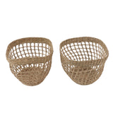 2PCS Woven Basket Handwoven Sea Grass Storage Basket for Flower Plant Farmhouse Home Decor In Australia - Darrahopens