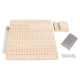 9.3in Rubber Wooden Crochet Blocking Board Crochet Accessories with 20pcs Steel Pins Stand for Knitting Crochet Projects In Australia - Darrahopens
