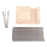 9.3in Rubber Wooden Crochet Blocking Board Crochet Accessories with 20pcs Steel Pins Stand for Knitting Crochet Projects In Australia - Darrahopens
