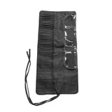 Makeup Brush Case 26 Holes Cosmetic Tool Storage Bag Black Large Capacity Waterproof Travel Makeup Brush Organizer
