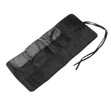 Makeup Brush Case 26 Holes Cosmetic Tool Storage Bag Black Large Capacity Waterproof Travel Makeup Brush Organizer