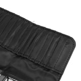 Makeup Brush Case 26 Holes Cosmetic Tool Storage Bag Black Large Capacity Waterproof Travel Makeup Brush Organizer
