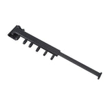 Wall Mounted Clothes Drying Rack Retractable Laundry Drying Rack for Balcony Bedroom Black