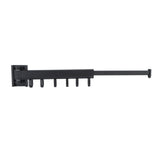 Wall Mounted Clothes Drying Rack Retractable Laundry Drying Rack for Balcony Bedroom Black