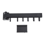 Wall Mounted Clothes Drying Rack Retractable Laundry Drying Rack for Balcony Bedroom Black