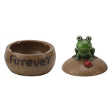 Cute Resin Ashtray Innovative Cartoon Animal Hand Painted Cigarette Ashtray with Lid for Home Living Room Office Frog