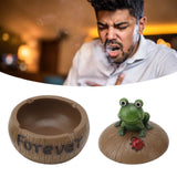 Cute Resin Ashtray Innovative Cartoon Animal Hand Painted Cigarette Ashtray with Lid for Home Living Room Office Frog