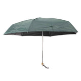 6 Ribs Umbrella Sun Protection UPF50 Impact Cloth Portable Folding Umbrella for Sunny Rainy Dark Green In Australia - Darrahopens