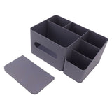 Tissue Box Organizer with Lid Plastic Exquisite Smooth Surface Tissue Desk Organizer for Home Office Purple In Australia - Darrahopens