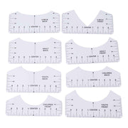 8PCS T Shirt Ruler Guide PVC Clothing Centering Design T Shirt Alignment Tool for Heat Press Accessories In Australia - Darrahopens