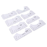 8PCS T Shirt Ruler Guide PVC Clothing Centering Design T Shirt Alignment Tool for Heat Press Accessories In Australia - Darrahopens