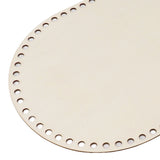 3Pcs Wooden Basket Bottom Oval Blank Solid Crochet Basket Wood Base for DIY Basket Weaving Supplies Craft Making