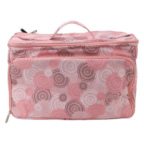Knitting Bag Pink Oxford Cloth DIY Multifunctional Portable Crochet Holder Bag with Dividers for Knitting Needles Yarn Balls Sewing Supplies In Australia - Darrahopens