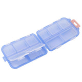Medicine Box Medicine Case Plastic Waterproof 10 Compartments Buckle Lock Weekly Portable Medicine Container Blue In Australia - Darrahopens