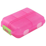 Medicine Box Medicine Case Plastic Waterproof 10 Compartments Buckle Lock Weekly Portable Medicine Container Rose Red In Australia - Darrahopens