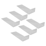 6Pcs Floating Shoes Rack Basketball Shoes Football Shoes Display Rack Wall Acrylic Transparent Sneakers Shelf