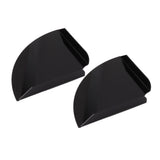 2pcs Wall Mount Floating Corner Shelves Quarter Round Hanging Corner Shelves for Bedrooms Living Rooms Shower Room Black