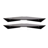 2pcs Wall Mount Floating Corner Shelves Quarter Round Hanging Corner Shelves for Bedrooms Living Rooms Shower Room Black