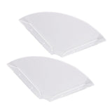 2pcs Wall Mount Floating Corner Shelves Quarter Round Hanging Corner Shelves for Bedrooms Living Rooms Shower Room Transparent