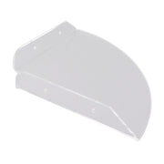 2pcs Wall Mount Floating Corner Shelves Quarter Round Hanging Corner Shelves for Bedrooms Living Rooms Shower Room Transparent