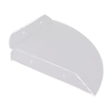 2pcs Wall Mount Floating Corner Shelves Quarter Round Hanging Corner Shelves for Bedrooms Living Rooms Shower Room Transparent