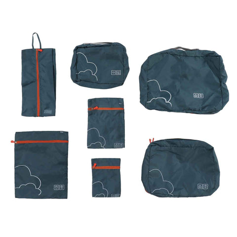 7 Pcs Luggage Packing Bags Polyester Waterproof Luggage Packing Cubes for Business Trip Travel Green In Australia - Darrahopens