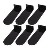 6pcs Floating Shoe Shelves 7.9in Length Acrylic Shoe Display for Footwear Collection Black