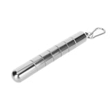 Cigar Tube Aluminum Alloy Waterproof Detachable Sealed Lightweight Cigar Case Tube for Daily Use Silver