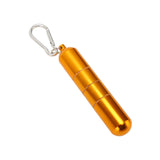 Portable Keychain Cigarette Case Aluminum Alloy Cigarette Tube Smoking Accessories for 10pcs 5.5mm Fine Cigarettes Gold