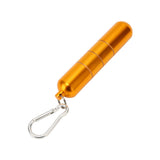Portable Keychain Cigarette Case Aluminum Alloy Cigarette Tube Smoking Accessories for 10pcs 5.5mm Fine Cigarettes Gold