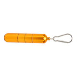 Portable Keychain Cigarette Case Aluminum Alloy Cigarette Tube Smoking Accessories for 10pcs 5.5mm Fine Cigarettes Gold