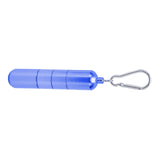 Portable Keychain Cigarette Case Aluminum Alloy Cigarette Tube Smoking Accessories for 10pcs 5.5mm Fine Cigarettes Blue