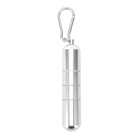 Portable Keychain Cigarette Case Aluminum Alloy Cigarette Tube Smoking Accessories for 10pcs 5.5mm Fine Cigarettes Silver In Australia - Darrahopens