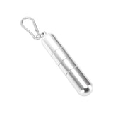 Portable Keychain Cigarette Case Aluminum Alloy Cigarette Tube Smoking Accessories for 10pcs 5.5mm Fine Cigarettes Silver In Australia - Darrahopens