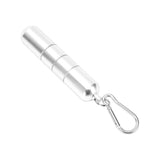 Portable Keychain Cigarette Case Aluminum Alloy Cigarette Tube Smoking Accessories for 10pcs 5.5mm Fine Cigarettes Silver In Australia - Darrahopens