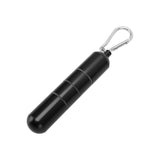 Portable Keychain Cigarette Case Aluminum Alloy Cigarette Tube Smoking Accessories for 10pcs 5.5mm Fine Cigarettes Black