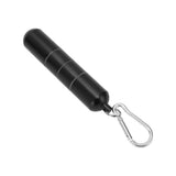 Portable Keychain Cigarette Case Aluminum Alloy Cigarette Tube Smoking Accessories for 10pcs 5.5mm Fine Cigarettes Black